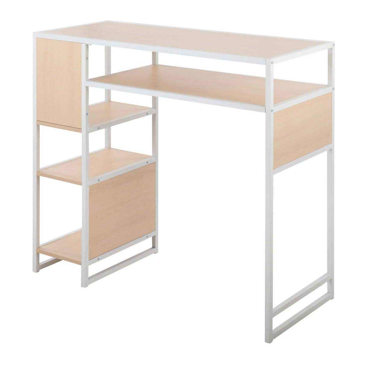 Display - Farmhouse Bar Height Table With Storage Space - Furniture Home Direct