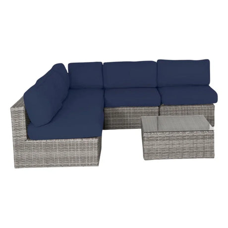 Outdoor Wicker Seating Group With Cushions - Furniture Home Direct