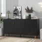 Modern TV Stand With 3 Doors And Adjustable Shelves - Furniture Home Direct