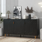 Modern TV Stand With 3 Doors And Adjustable Shelves - Furniture Home Direct