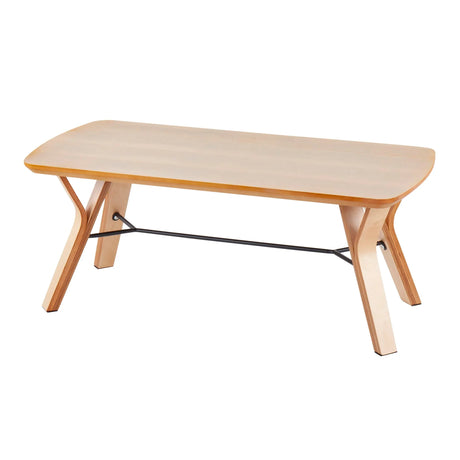 Folia - Mid-Century Modern Bench - Natural - Furniture Home Direct
