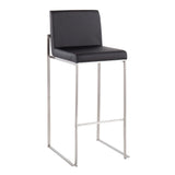 Fuji - Contemporary And Modern Elegance High Back Barstool - Furniture Home Direct