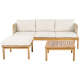 3-piece Outdoor Acacia Patio Set - Furniture Home Direct