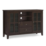Artisan - Tall TV Media Stand - Dark Chestnut Brown - Furniture Home Direct