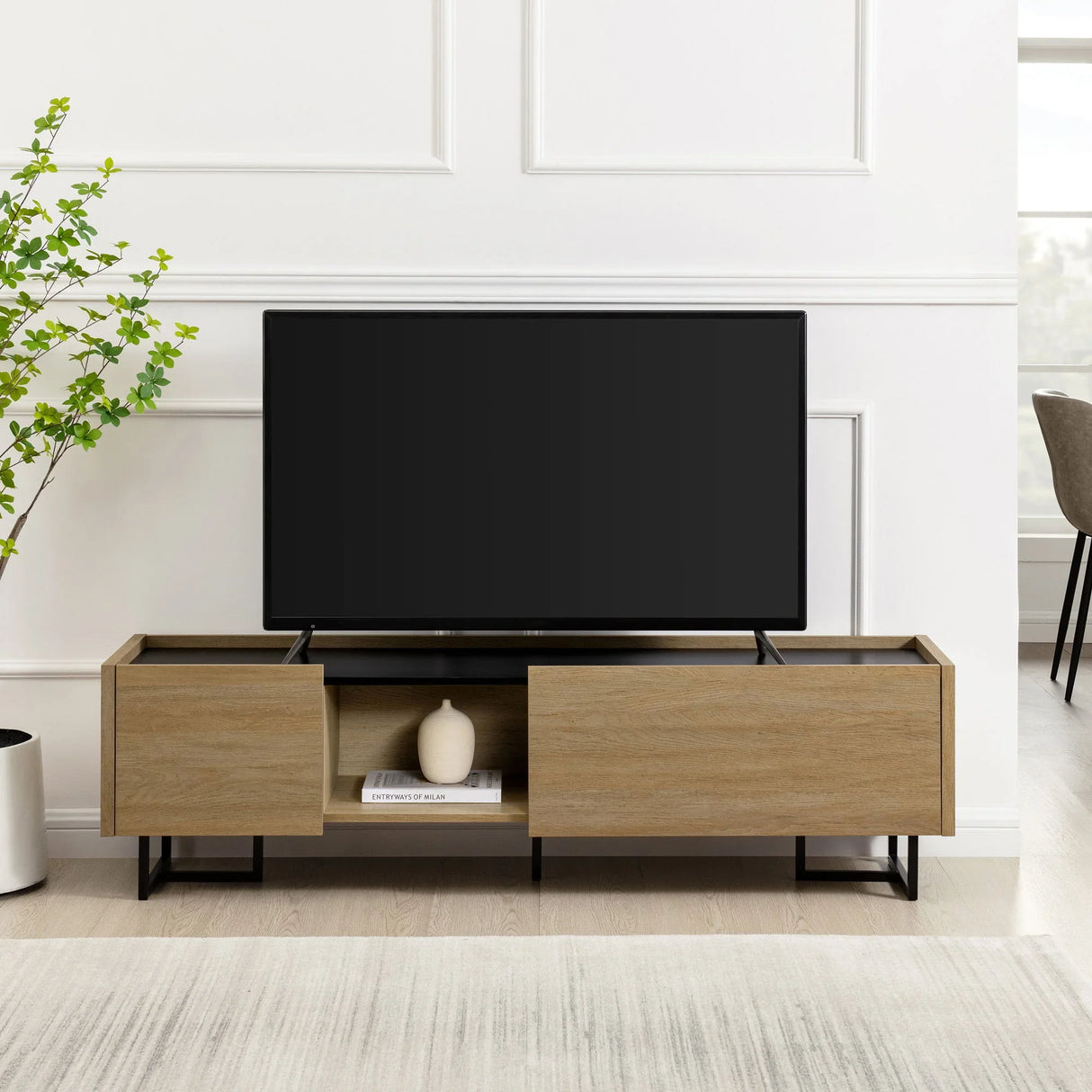 Contemporary Low Profile TV Stand - Furniture Home Direct