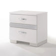 Naima II - High Gloss Nightstand - White - Furniture Home Direct