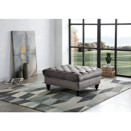 Soft Charming Traditional Ottoman - Furniture Home Direct