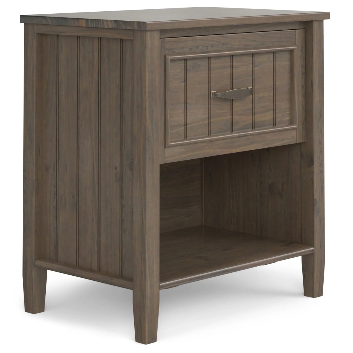 Lev - Bedside Table - Smoky Brown - Furniture Home Direct