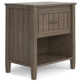 Lev - Bedside Table - Smoky Brown - Furniture Home Direct