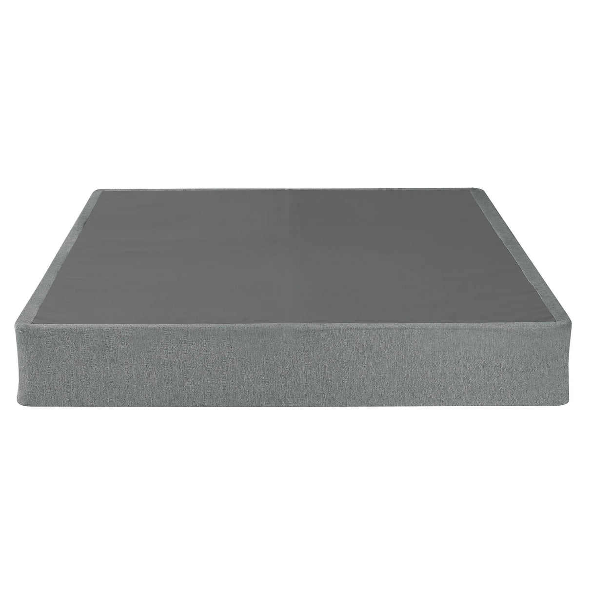 Queen Bed Foundation Foldable Steel Sturdy Platform Grey - Furniture Home Direct
