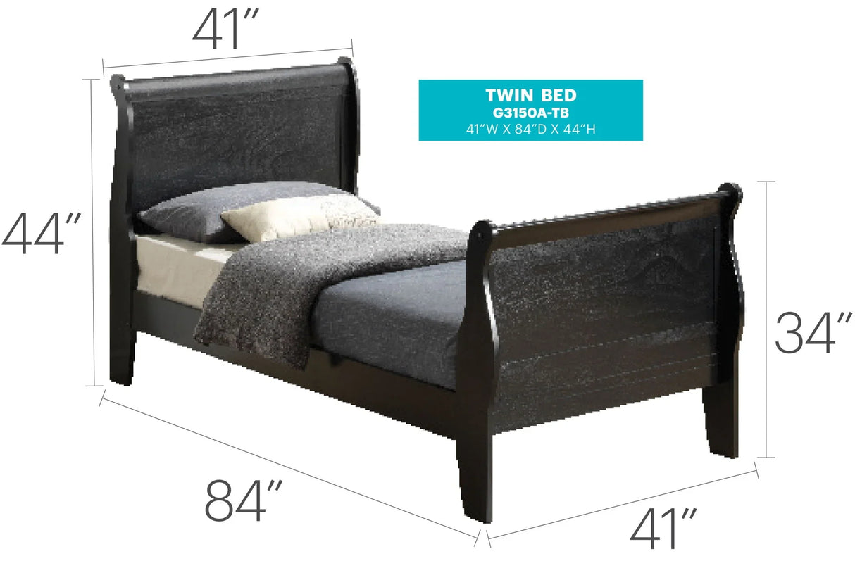 Panel Sleigh Bed - Furniture Home Direct