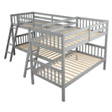 L Shaped Bunk Bed With Ladder - Furniture Home Direct