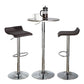 Ale - 3 Piece Bar Set Bistro Round Contemporary Adjustable Oval Footrest - Furniture Home Direct