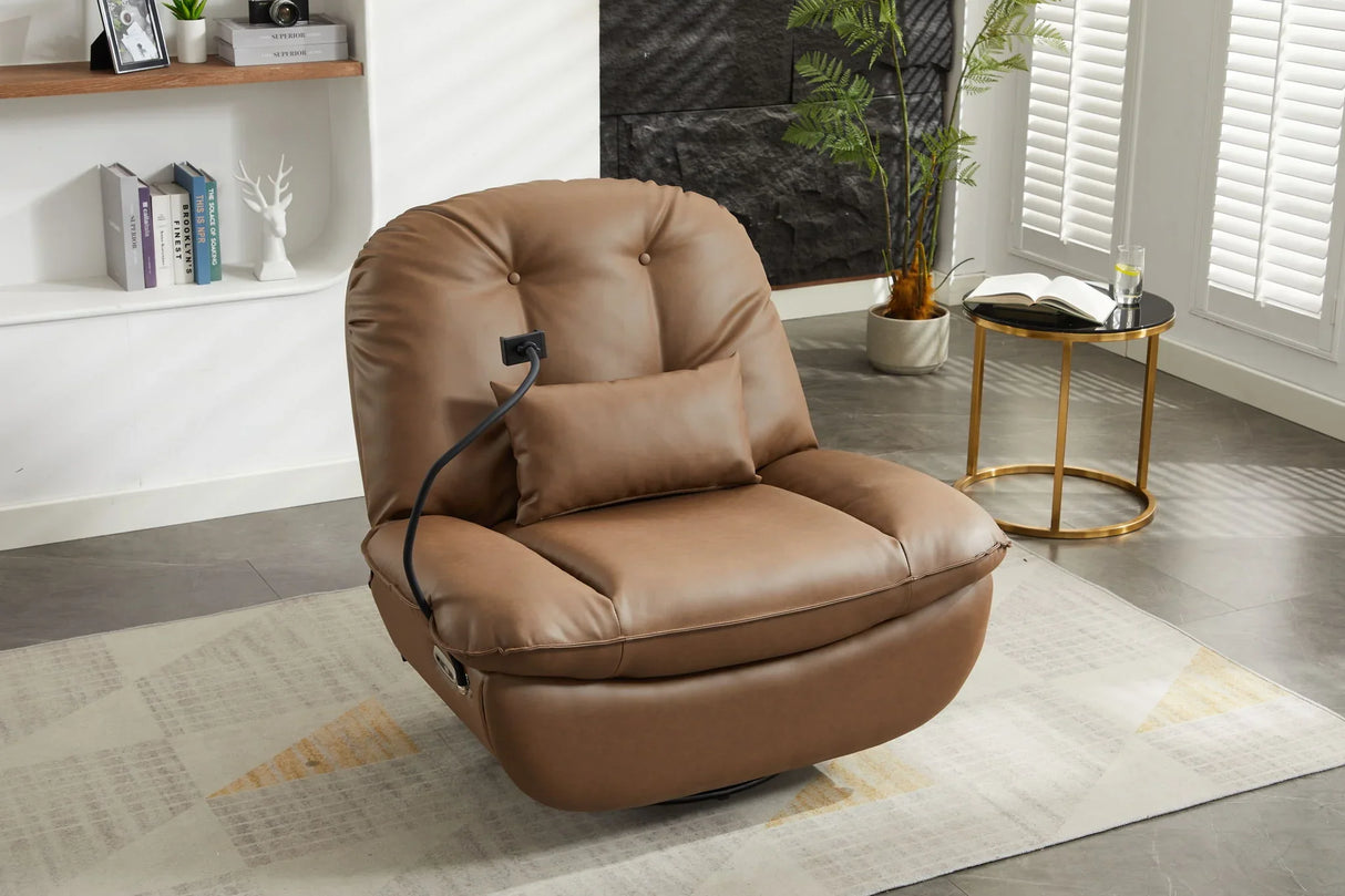 Power Recliner Swivel Glider USB Charger With Bluetooth Music Player, Sleep, Working, Game And Leisure - Furniture Home Direct