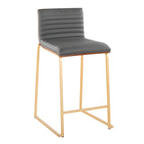 Mason Mara - Contemporary Design Fixed Height Counter Stool (Set of 2) - Furniture Home Direct