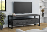 TV Stand, Console, Media Entertainment Center, Storage Solution Drawers - Black - Furniture Home Direct