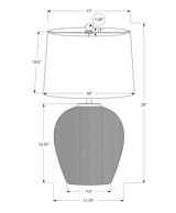 Lighting, Table Lamp, Rattan, Resin, Transitional - Beige - Furniture Home Direct