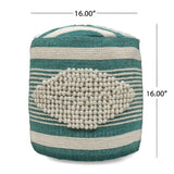 Diamond - Handcrafted Cylindrical Pouf - Furniture Home Direct