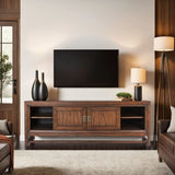 Branson - TV Stand Console, For TVs Up To 85", Two Tone - Brown - Furniture Home Direct