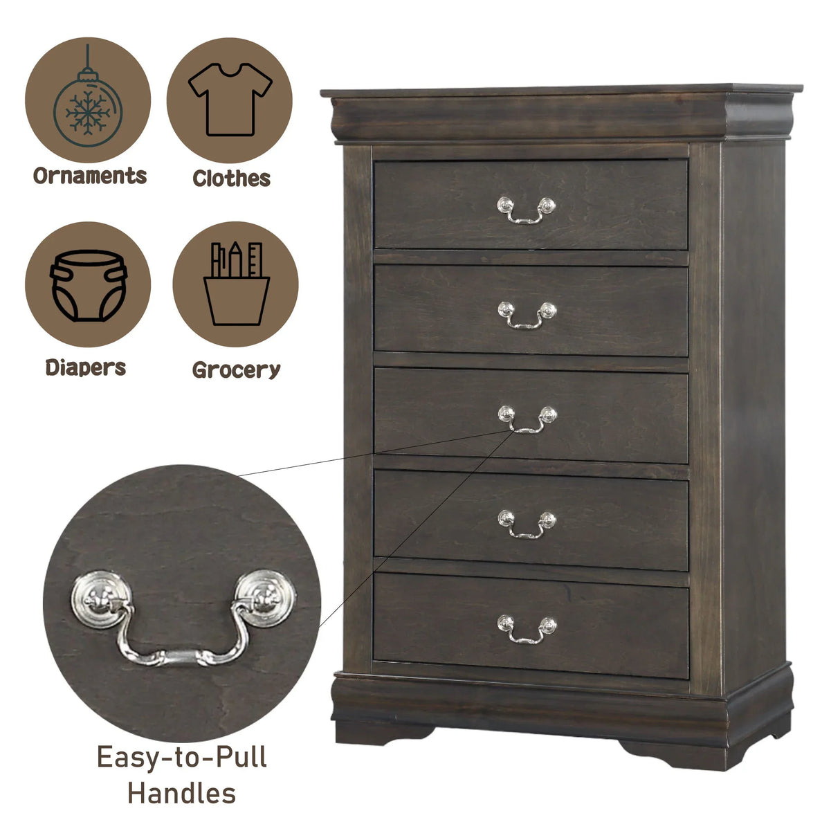 Louis Philippe - Accent Chest - Furniture Home Direct