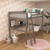 Everest - High Loft Bed With Desk And Storage - Furniture Home Direct