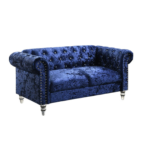 Anina - Loveseat - Blue - Furniture Home Direct