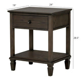 Victoria - Bedside Table With Drawer And Shelf - Furniture Home Direct