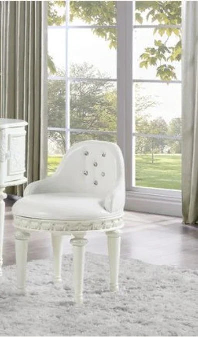 Dorothy - Vanity Chair With Swivel Chair Only - Ivory - Furniture Home Direct