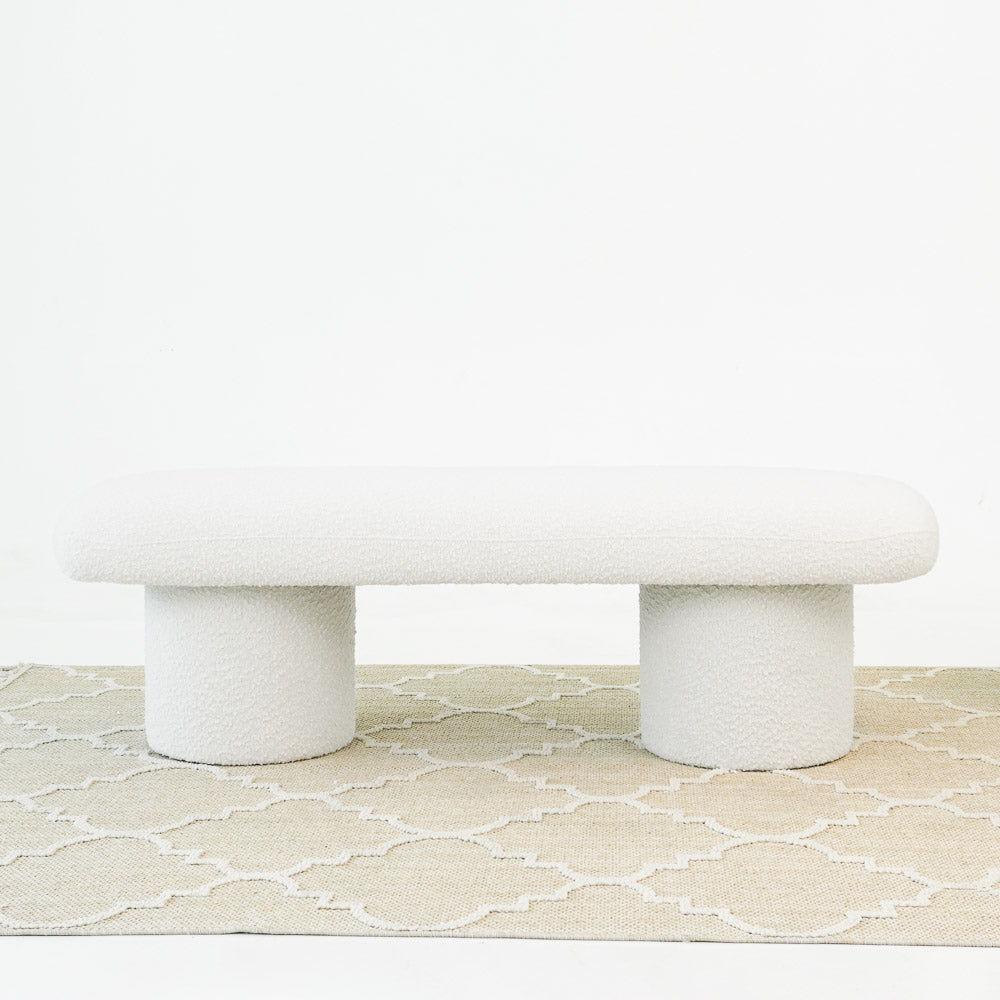Randolph - Bench - Ivory - Furniture Home Direct
