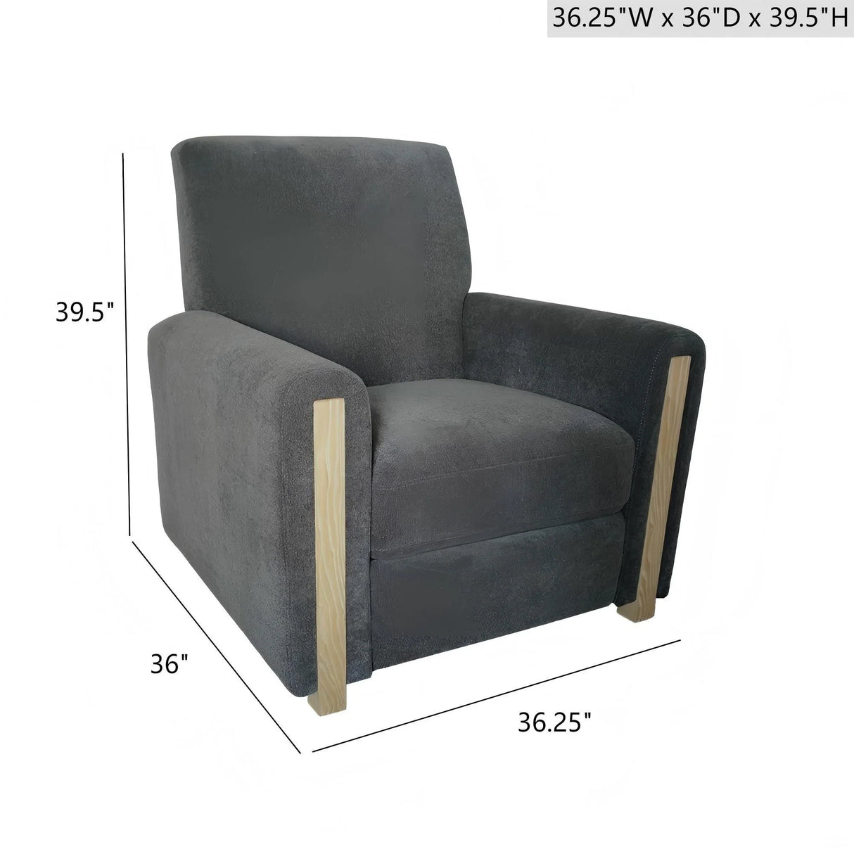 Recliner Chair - Gray - Furniture Home Direct