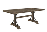 Dining Set Rustic Wood Bench and Upholstered Chairs Brown - Furniture Home Direct