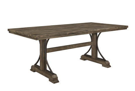 Dining Set Rustic Wood Bench and Upholstered Chairs Brown - Furniture Home Direct