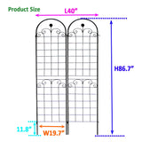 Metal Garden Trellis For Climbing Plants Outdoor Rustproof Plant Support Rose Trellis Netting Trellis - Furniture Home Direct
