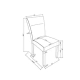 Olga - Dining Chair Set (Set of 2) - Charcoal Black - Furniture Home Direct