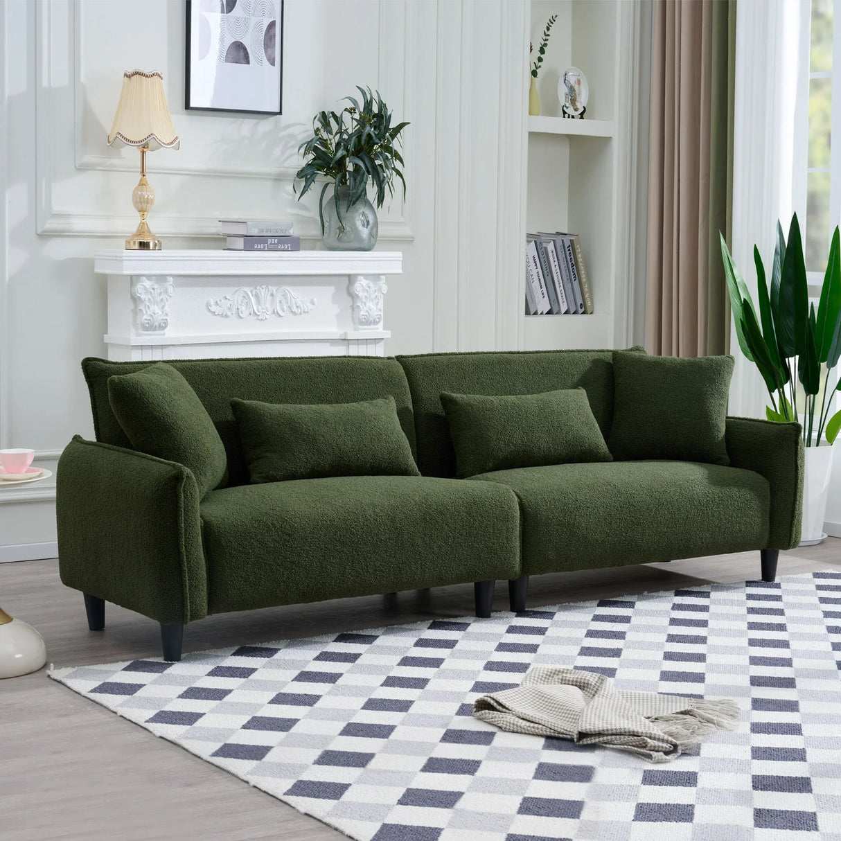 Teddy Velvet Sofa, Soft & Comfortable - Furniture Home Direct