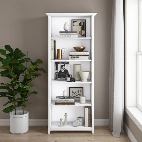 Amherst - 5 Shelf Bookcase, Handcrafted - Furniture Home Direct