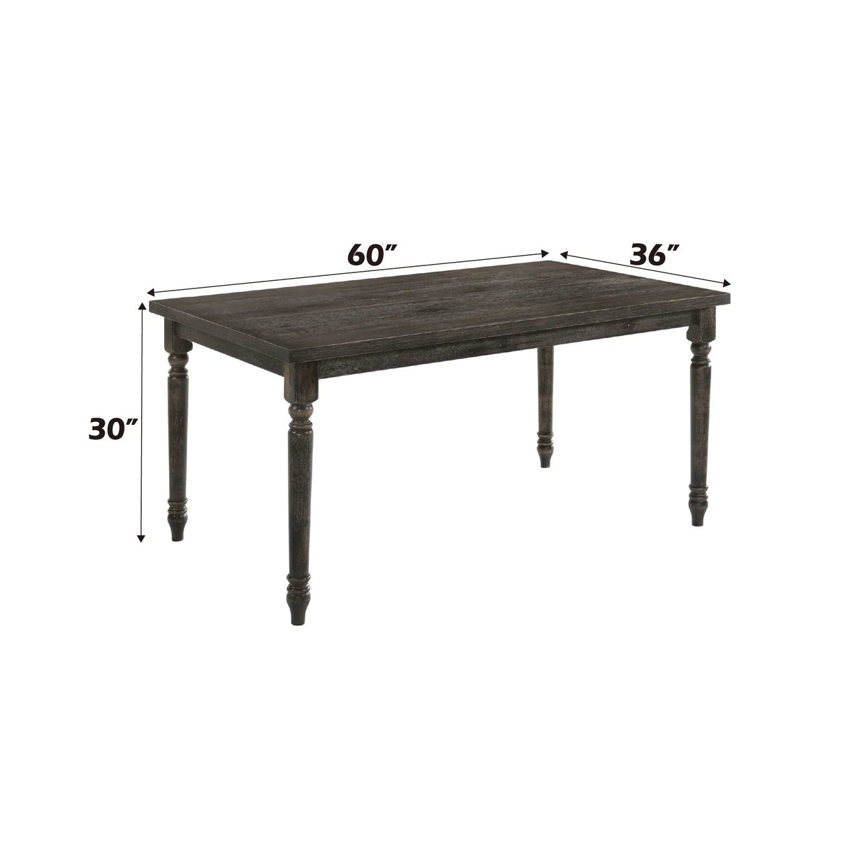 Claudia II - Weathered Dining Table - Gray - Furniture Home Direct