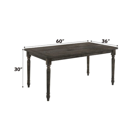 Claudia II - Weathered Dining Table - Gray - Furniture Home Direct