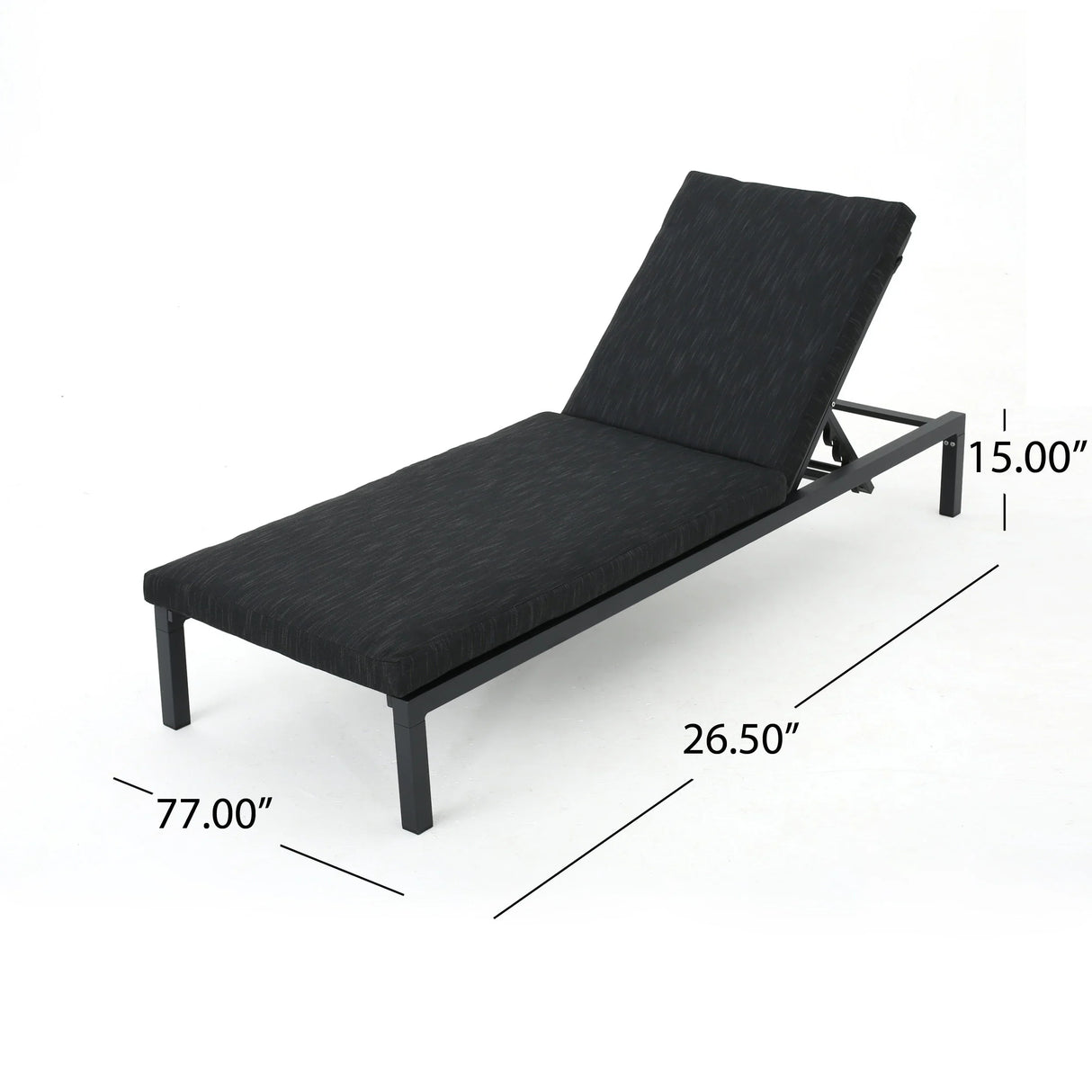 Chaise Lounge - Dark Gray - Furniture Home Direct