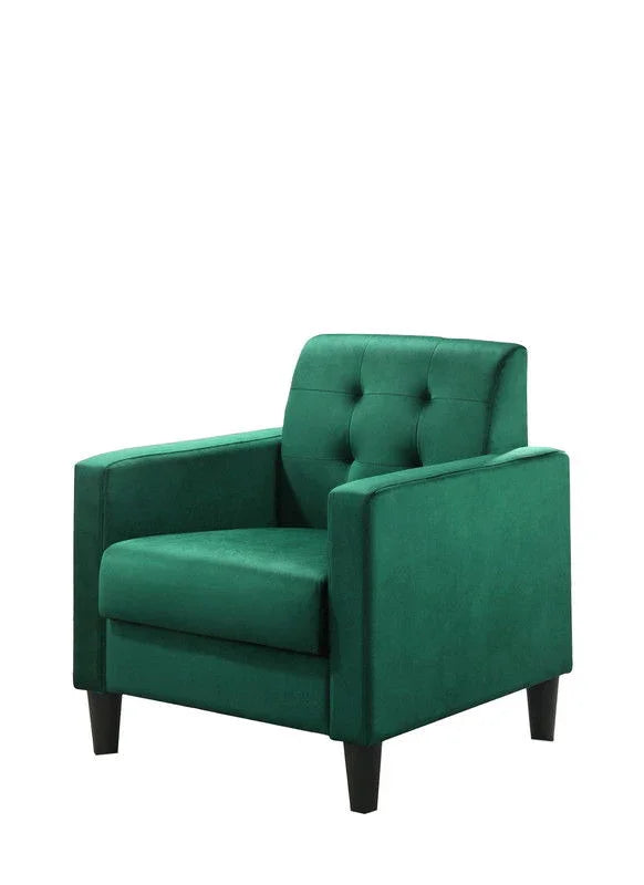 Hale - Velvet Accent Armchair With Tufting - Furniture Home Direct
