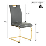 Dining Set Glass Table With Gold Frame Chairs Charcoal - Furniture Home Direct