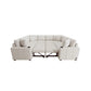 Modern U-Shaped Sectional Sofa Convertible Pull-Out Sofa Bed With USB Ports And Cup Holders - Furniture Home Direct
