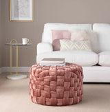 Braided - Versatile Round Ottoman - Furniture Home Direct