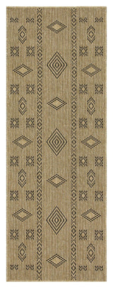Earth - 5'3" X 7'3" Indoor, Outdoor Area Rug Polypropylene - Jute / Black - Furniture Home Direct