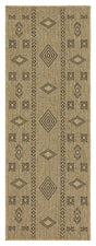 Earth - 2'7" X 7'3" Indoor, Outdoor Area Rug - Jute / Black - Furniture Home Direct