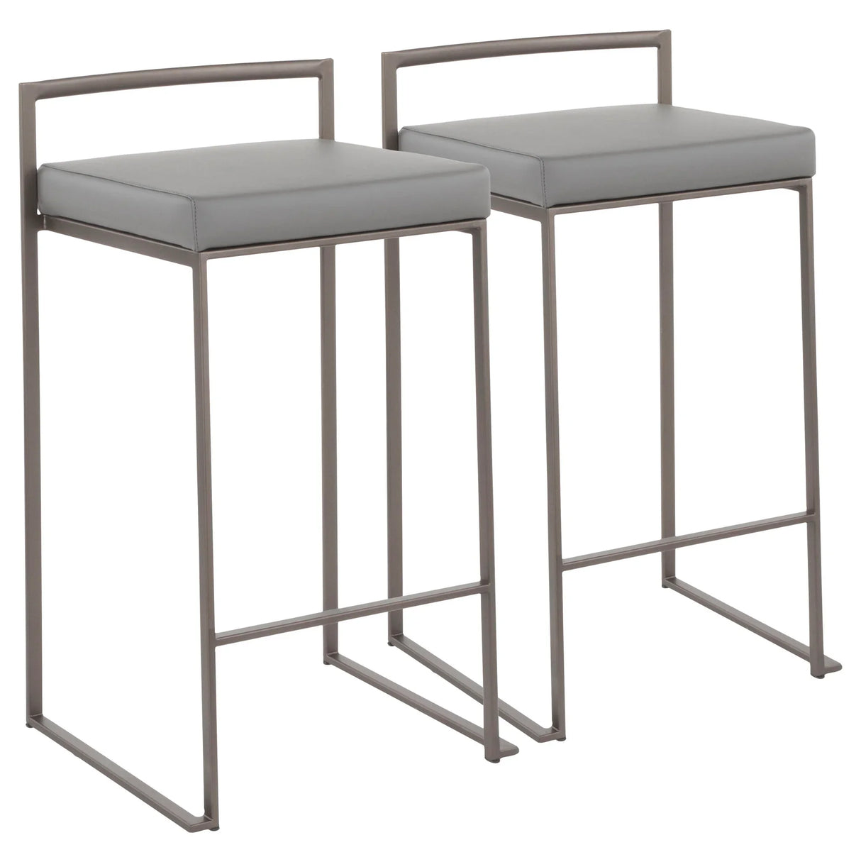Fuji - Industrial Stackable Counter Stool Elegant Design - Furniture Home Direct