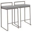 Fuji - Industrial Stackable Counter Stool Elegant Design - Furniture Home Direct