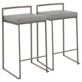 Fuji - Industrial Stackable Counter Stool Elegant Design - Furniture Home Direct