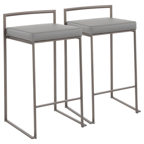 Fuji - Industrial Stackable Counter Stool Elegant Design - Furniture Home Direct