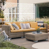 Outdoor & Indoor Metal Freestanding Decorative Privacy Screen - Furniture Home Direct